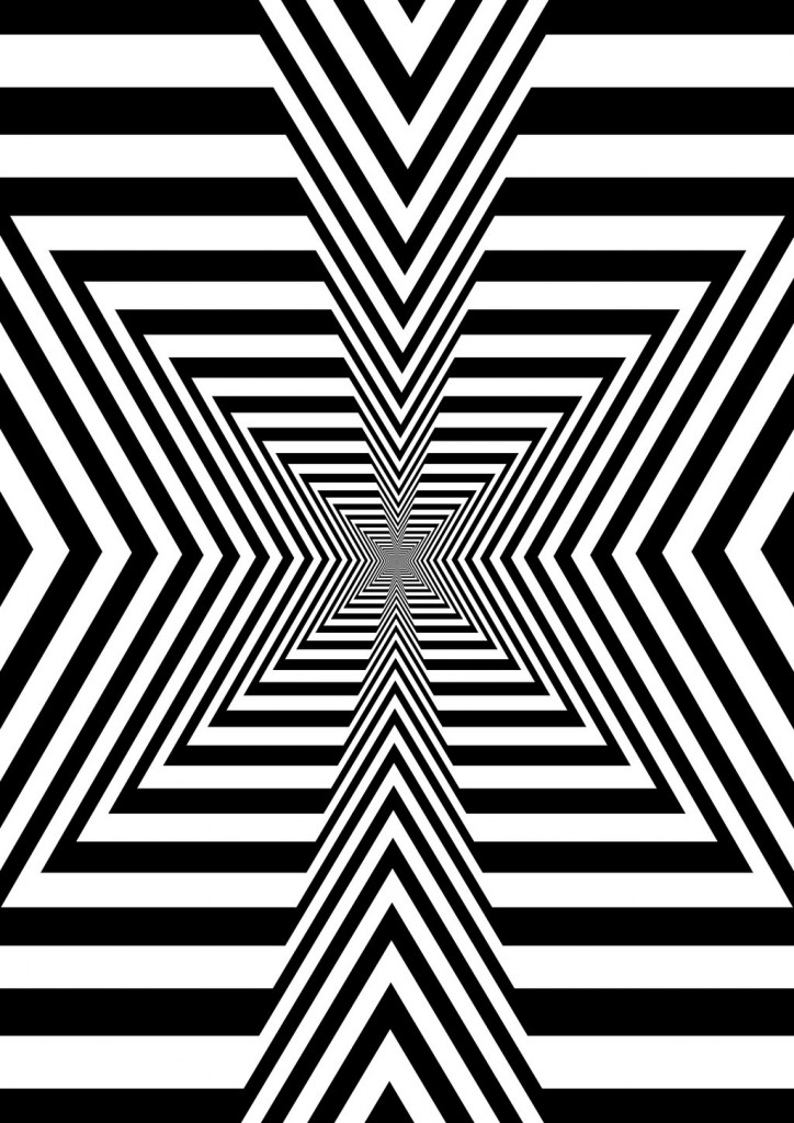 Trippy Black and White Design - Duuude.com